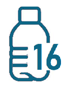 MADE FROM 16 BOTTLES icon